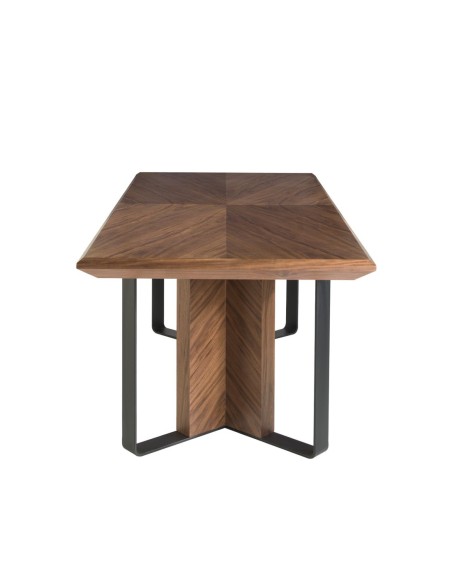 Mesa comedor rectangular nogal