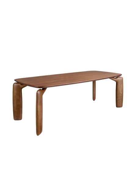 Mesa comedor rectangular nogal