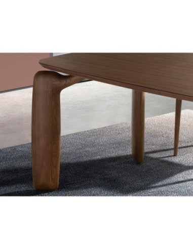 Mesa comedor rectangular nogal
