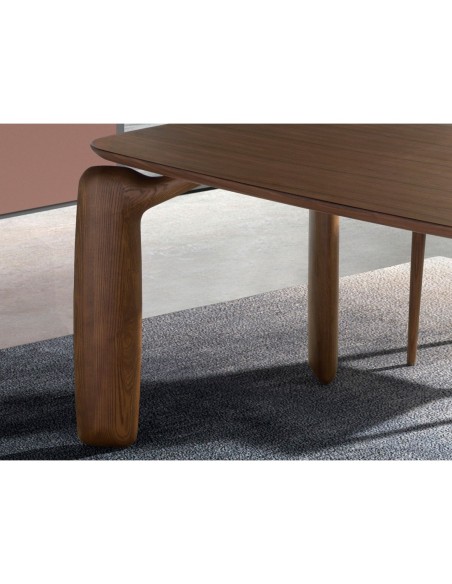 Mesa comedor rectangular nogal