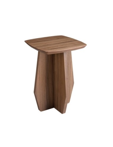 Mesa rincón cuadrada nogal