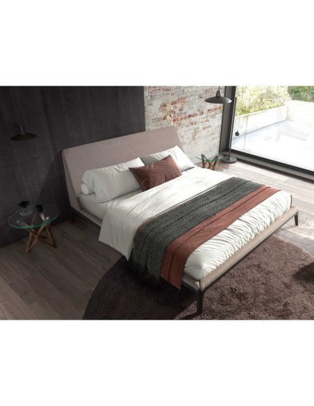 Mesa rincón redonda cristal templado y nogal