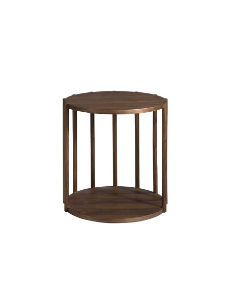 Mesa rincón redonda nogal