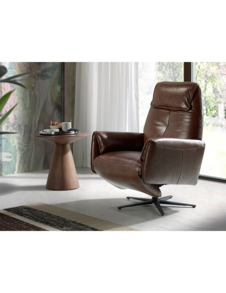 Mesa rincón redonda nogal