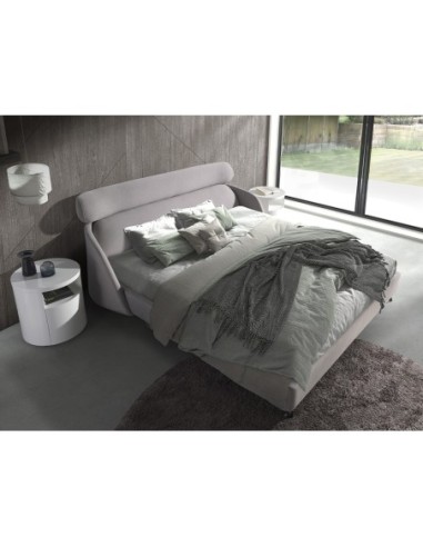 Mesita de noche madera blanca