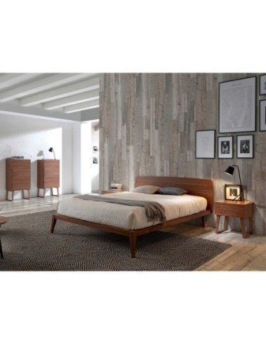 Mesita de noche nogal