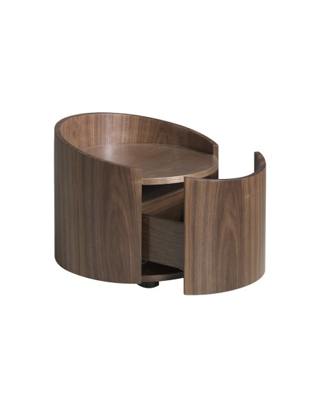 Mesita de noche nogal