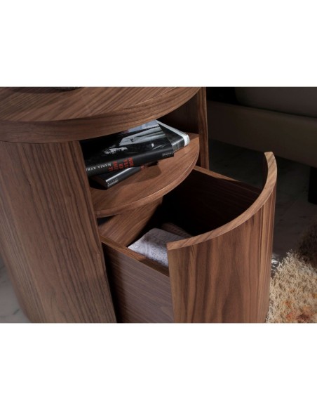 Mesita de noche nogal