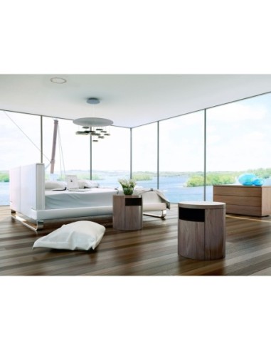 Mesita de noche nogal