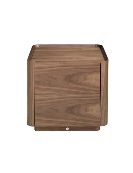 Mesita de noche nogal con iluminación