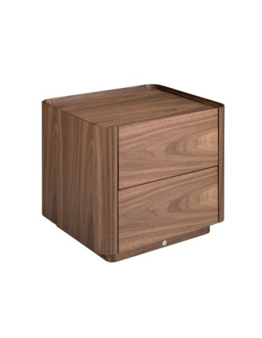 Mesita de noche nogal con iluminación