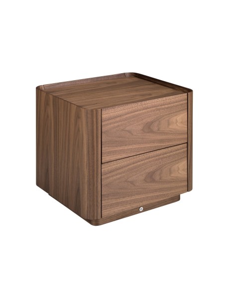 Mesita de noche nogal con iluminación