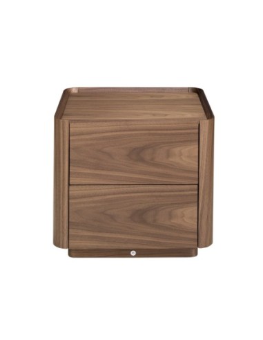 Mesita de noche nogal con iluminación