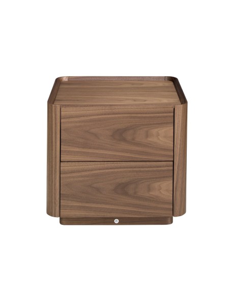 Mesita de noche nogal con iluminación