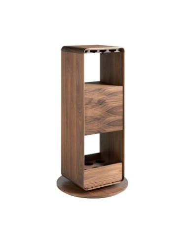 Mueble bar giratorio nogal