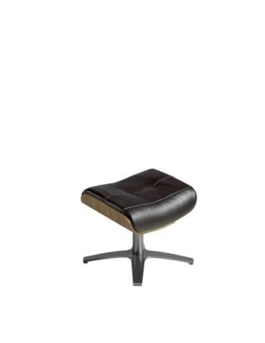 Ottoman piel marrón chocolate