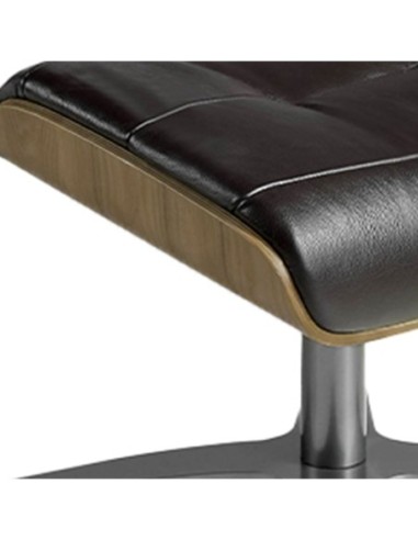 Ottoman piel marrón chocolate