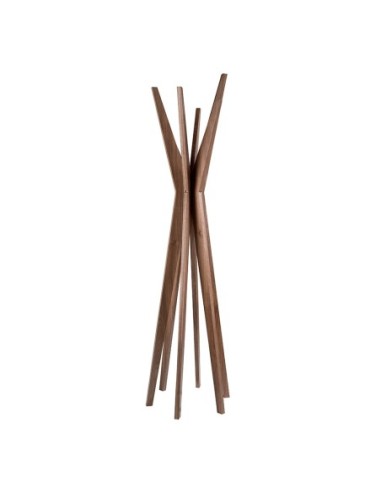 Perchero madera nogal