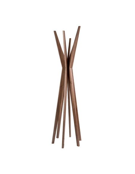 Perchero madera nogal