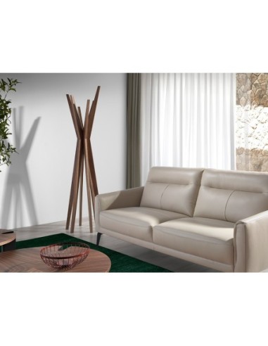 Perchero madera nogal