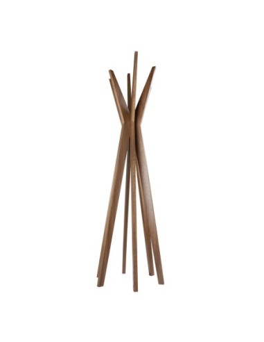 Perchero madera nogal