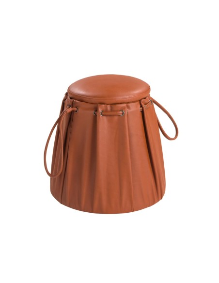 Puff piel naranja caldera