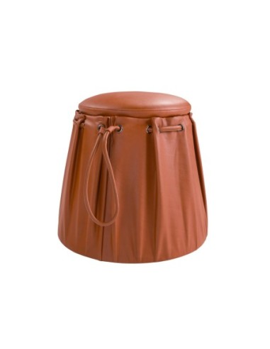 Puff piel naranja caldera