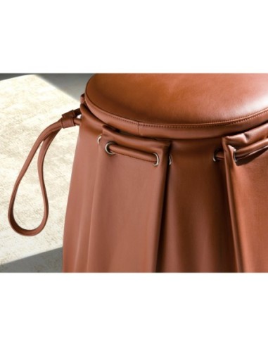 Puff piel naranja caldera