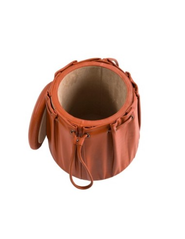 Puff piel naranja caldera