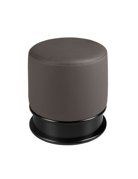 Puff polipiel gris oscuro