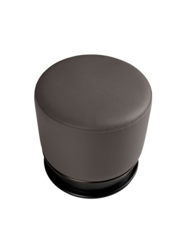 Puff polipiel gris oscuro