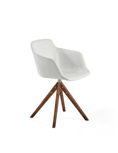 Silla giratoria tela beige