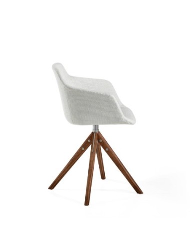 Silla giratoria tela beige