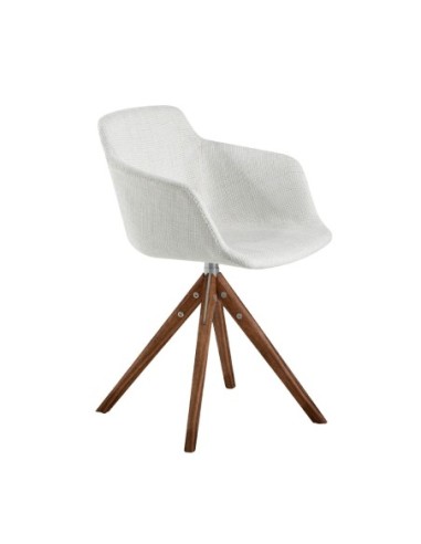 Silla giratoria tela beige