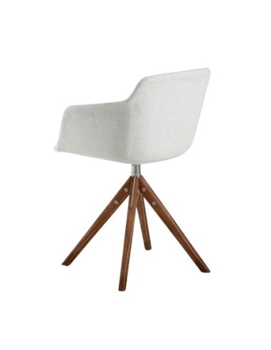 Silla giratoria tela beige