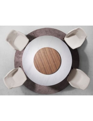 Silla giratoria tela beige