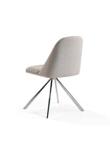 Silla giratoria tela gris