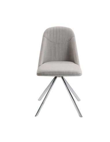Silla giratoria tela gris