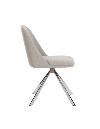 Silla giratoria tela gris
