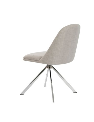 Silla giratoria tela gris