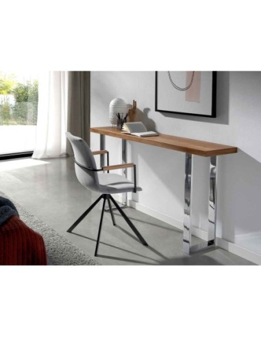 Silla giratoria tela gris oscuro