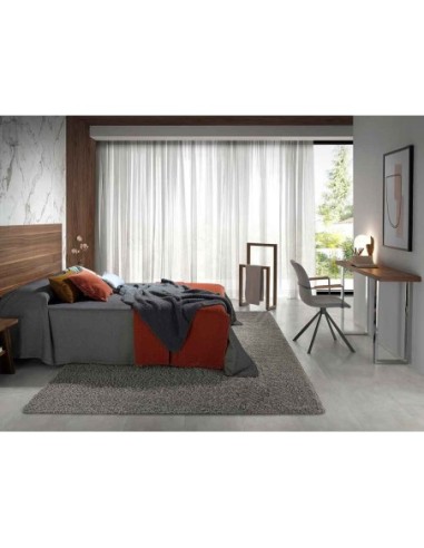 Silla giratoria tela gris oscuro