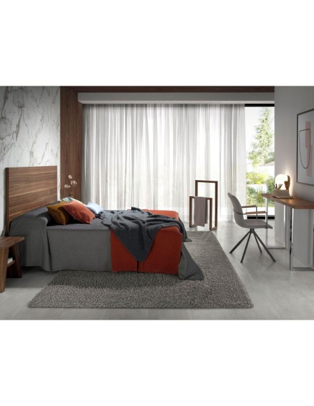 Silla giratoria tela gris oscuro