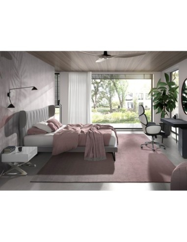 Silla oficina giratoria tela gris claro y pvc...