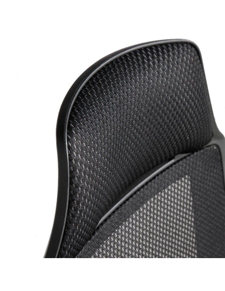 Silla oficina giratoria tela negra