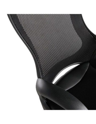 Silla oficina giratoria tela negra