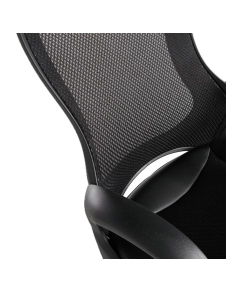Silla oficina giratoria tela negra