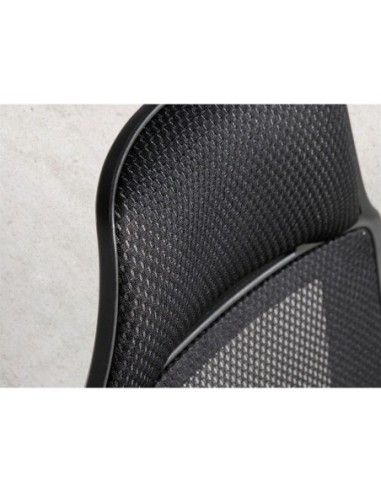 Silla oficina giratoria tela negra