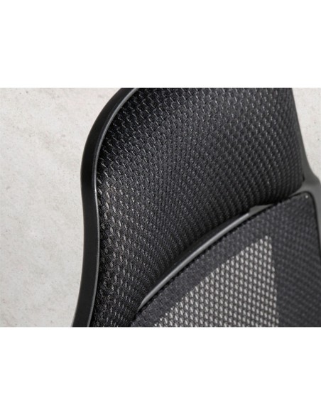 Silla oficina giratoria tela negra