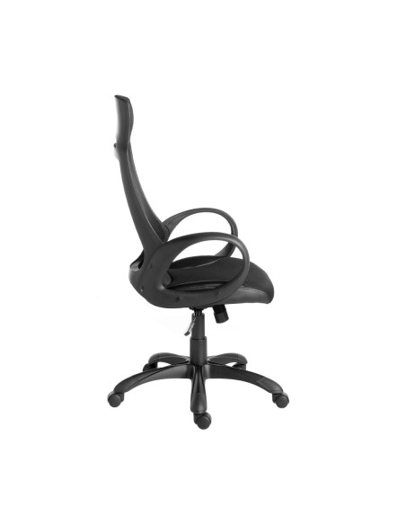 Silla oficina giratoria tela negra